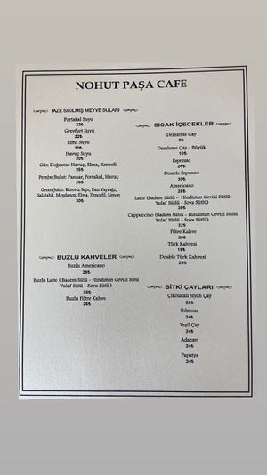  at Nohut Paşa Cafe in Antalya