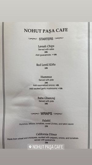   at Nohut Paşa Cafe in Antalya