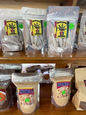 Health food shop too at Calabash Ital Restaurant in Ocho Rios