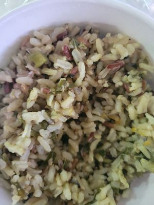 Callaloo Rice at Calabash Ital Restaurant in Ocho Rios