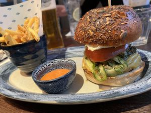 Coppa Vegan Burger  at Coppa in Bristol