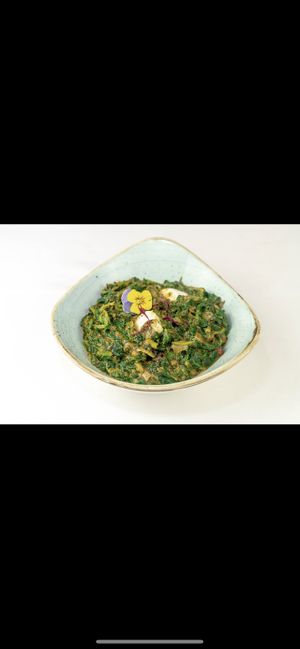 Tofu palak  at Kathmandu Cánovas in Valencia