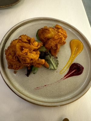 Onion Bhaji at Kathmandu Cánovas in Valencia