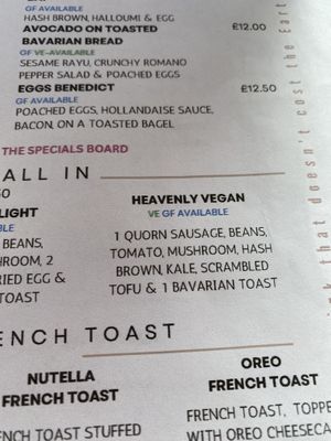 Menu March 2024  at Cafe Notos in Rhosneigr