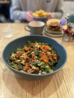 Kale saladd  at Cafe Notos in Rhosneigr