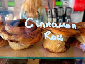 Cinnamon Roll at Cafe Notos in Rhosneigr