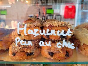 Hazelnut Pain Au Chocolat at Cafe Notos in Rhosneigr