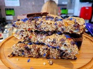 Fruit & Chocolate Flapjacks at Cafe Notos in Rhosneigr