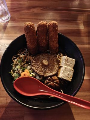 Veggie ramen at Tamagotchi in Medellin