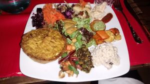 Dish of the day at Cafe Ginger in Paris