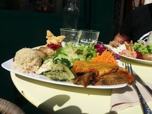 Aubergine Gratin lunch menu at Cafe Ginger in Paris