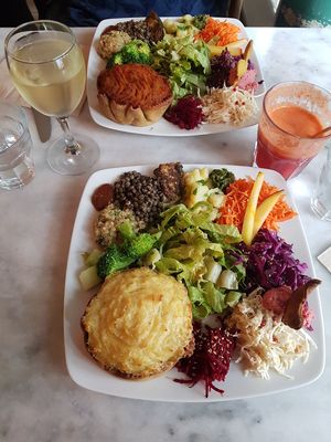 Homemade pies. at Cafe Ginger in Paris