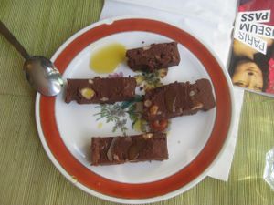 Chocolate terrine at Cafe Ginger in Paris