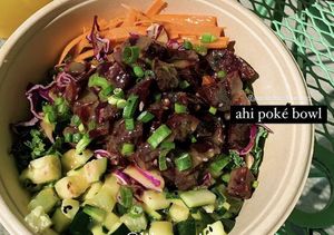 Ahi poke bowl  at Lil' Vegerie in Redondo Beach