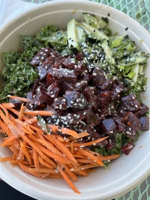 Ahi poke bowl  at Lil' Vegerie in Redondo Beach