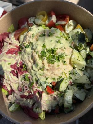 Chickpea tuna salad 💚  at Lil' Vegerie in Redondo Beach