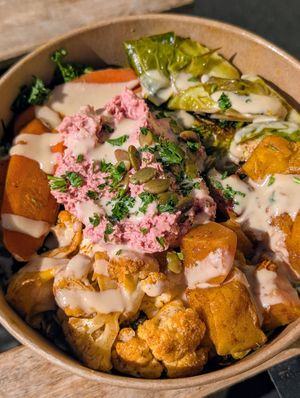 The goddess bowl- yummy & healthy at Lil' Vegerie in Redondo Beach