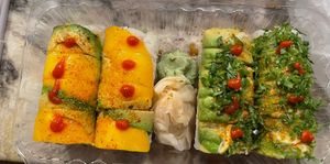 Spicy Mango (left) & Baja Lemon (right)   at Leo's in Chula Vista