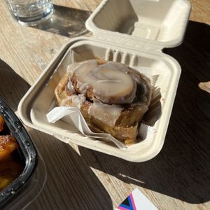  cinnamon roll  at The Chunky Scone in Highland Park