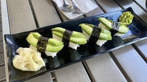 Avocado Nigiri   at Sushi Maro in Vancouver