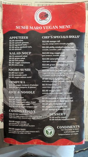  at Sushi Maro in Vancouver