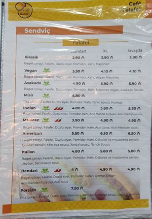  at Cafe Falafel in Baku