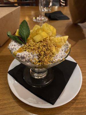 Tropical chia pudding   at Keenan's at the Pier in Bellingham
