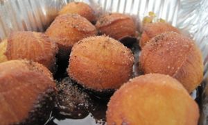 vegan donut holes.  at Fern Flavors from the Garden in Charlotte