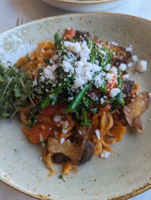 Bucatini at Fern Flavors from the Garden in Charlotte