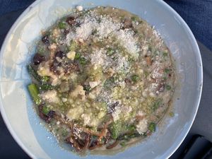 Spring risotto  at Fern Flavors from the Garden in Charlotte