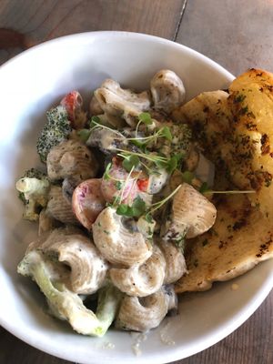 Broccoli and pasta  ! Vegan  at Fern Flavors from the Garden in Charlotte