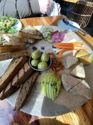 Cheese plate that had large unappealing HAIR on it  at Fern Flavors from the Garden in Charlotte