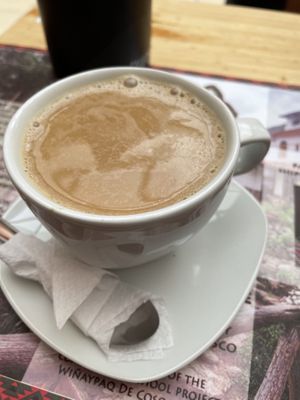   at Llama Cafe in Cusco