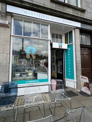 Front  at Reddy's Marvellous Dessert Parlour in Aberdeen