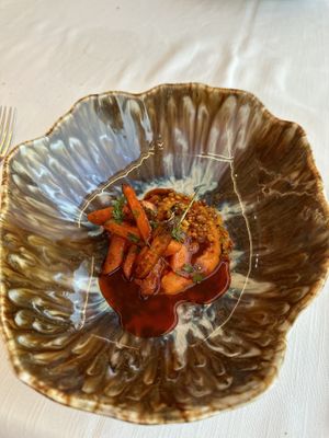 Carrots, carrots and carrots at Ristorante Corallo in Vallecrosia