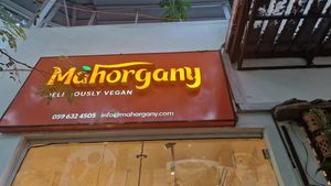 Lots of vegan options at Mahorgany - Afrikiko Complex in Accra