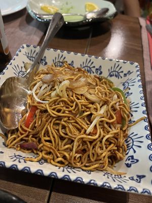 Vegetable fried noodles   at Sakura in Benalmadena
