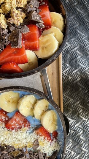 Acai and spirulina bowls  at Zero - Healthy Bar & Poke in Salerno