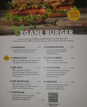 Vegane Burger at Peter Pane in Oberhausen