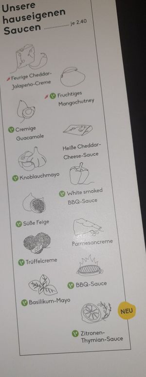 Vegane soßen at Peter Pane in Oberhausen