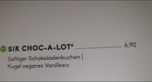 Veganes Dessert at Peter Pane in Oberhausen