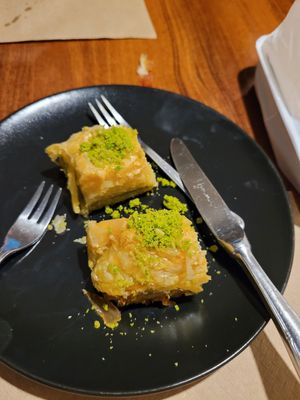 Vegan baklava at Restaurante El Coto Libanes in Gran Canaria