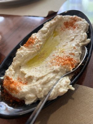 Hummus de berenjena   at Restaurante El Coto Libanes in Gran Canaria