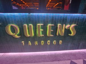 Sign at Queen's Tandoor in Seminyak