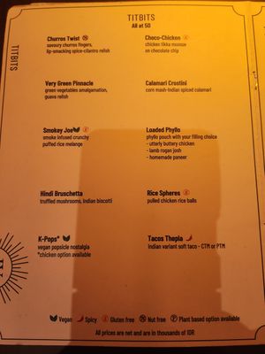 Menu Jan 24 at Queen's Tandoor in Seminyak