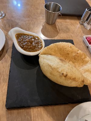 Chole Baturas  #Veganuary at Queen's Tandoor in Seminyak