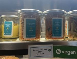 Vegan couscous salad   at Mensa Morgenstelle in Tubingen