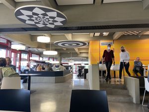 A lot of seating inside   at Mensa Morgenstelle in Tubingen