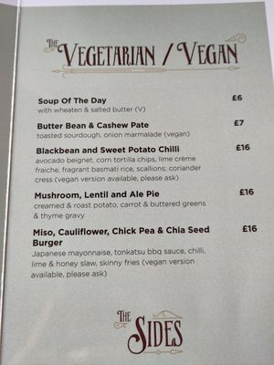 Menu April 2023 at Bull and Claw in Portaferry