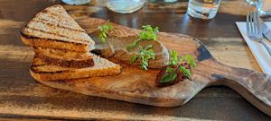Mushroom pate starter was very nice at Bull and Claw in Portaferry